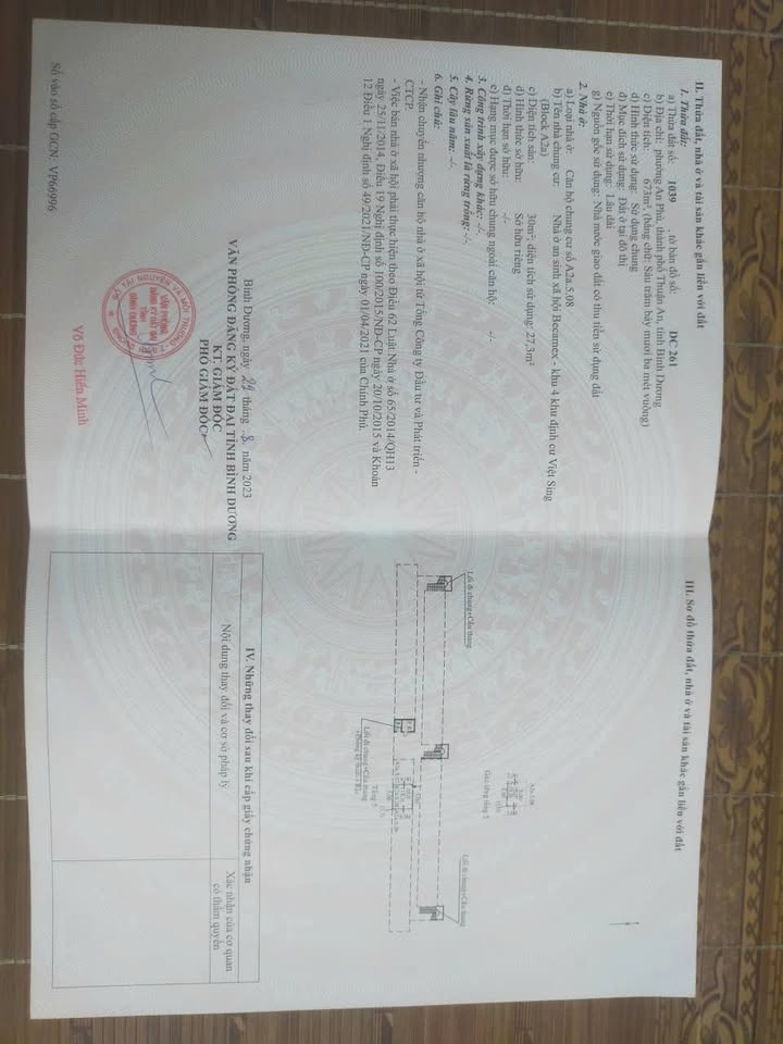 Căn hộ Vietsing Thuận An 60m² giá 800 triệu - Sở hữu ngay với giá ưu đãi!