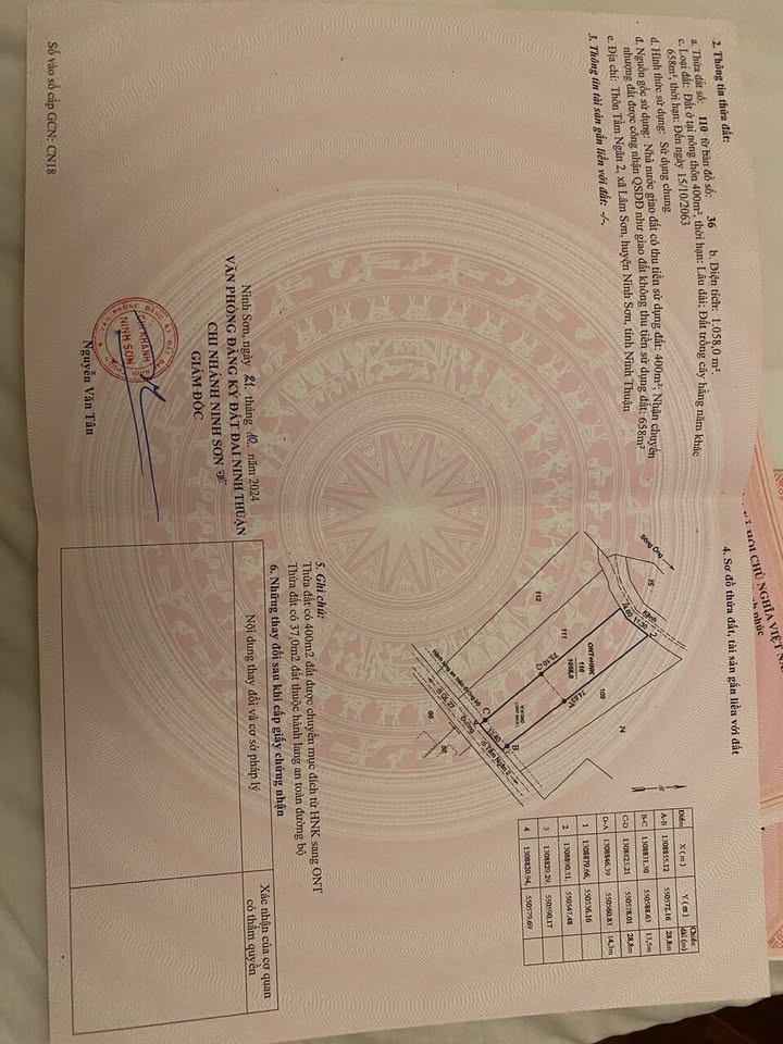 Đất nền Lâm Sơn Khánh Hòa 2000m² giá 3 tỷ - Đặc quyền sở hữu vị trí vàng!