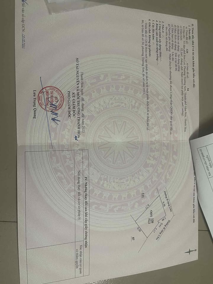 Đất nền góc Kp Sơn Lợi, Trường Sơn 52m² giá 800 triệu - Đường thông ô tô thoải mái!