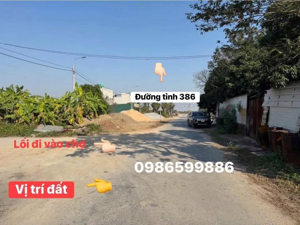 Đất mặt đường trục chính Chợ Minh Tân - Phù Cừ 75m² chỉ 1 tỷ - Đầu tư sinh lời ngay!