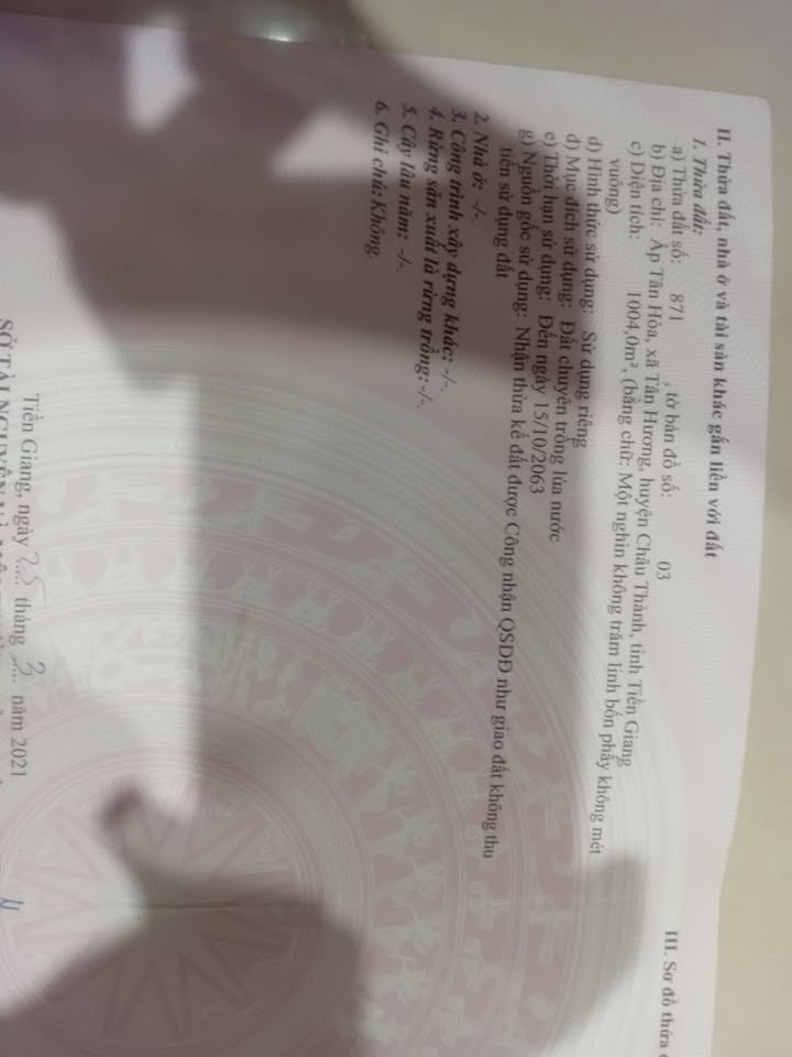 Đất nền Tân Hương, Châu Thành 1000m² giá 200 triệu - Cơ hội đầu tư tuyệt vời!