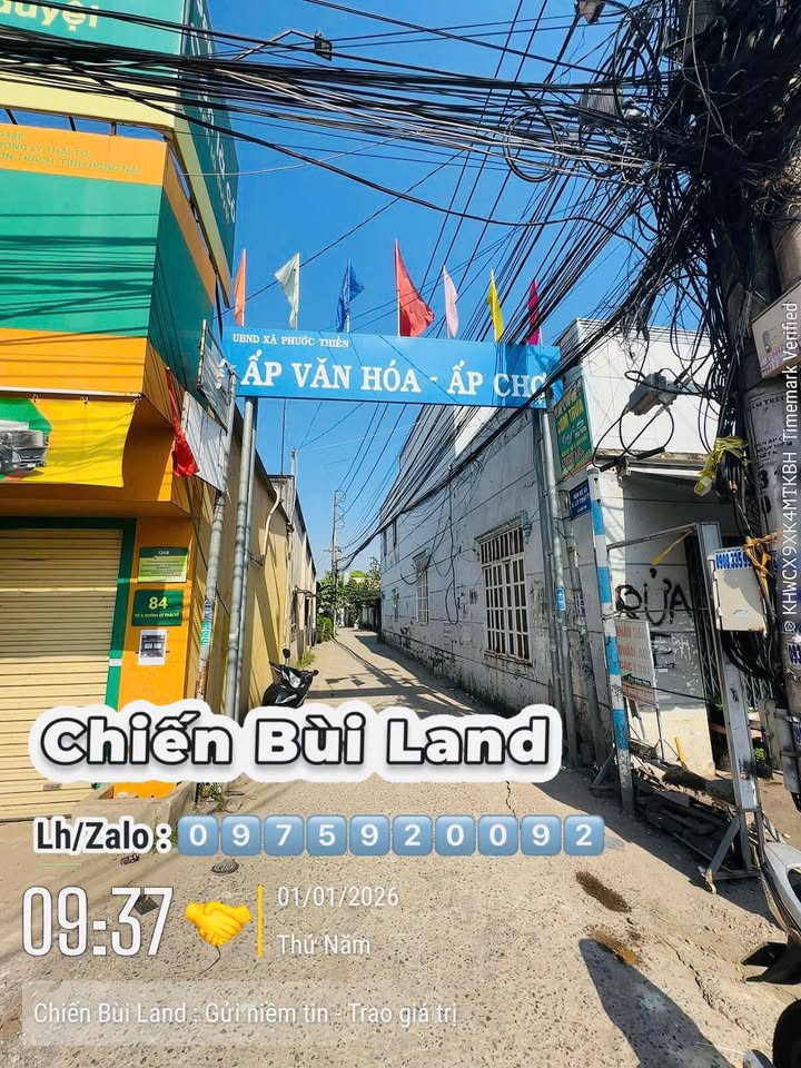 Đất nền 128m² Ấp Chợ, Phước Thiền giá 1 tỷ - Pháp lý rõ ràng, sổ hồng riêng!