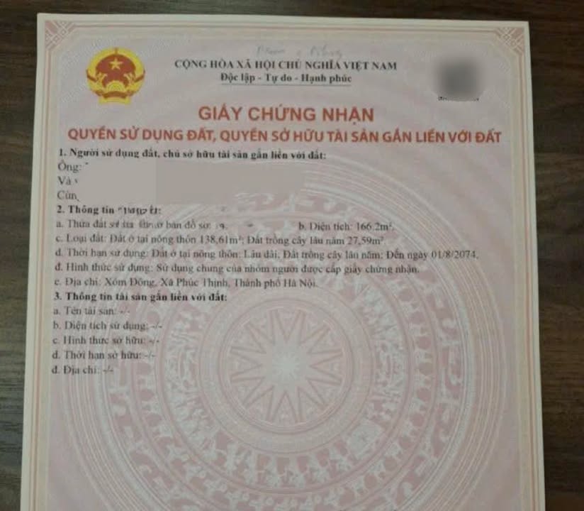 Đất nền Vân Trì, Đông Anh 166m² - Mặt đường chính thuận lợi cho đầu tư!