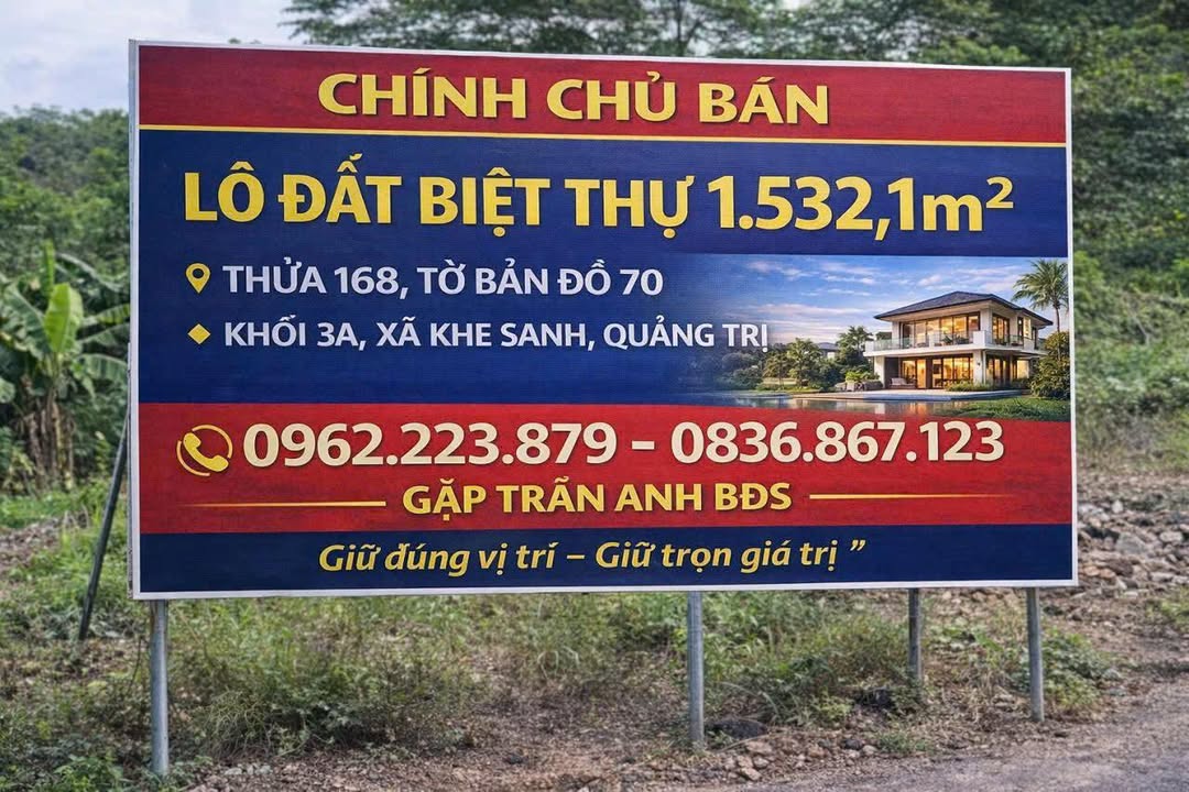 Đất biệt thự Khe Sanh 1.532m² giá thỏa thuận - Cơ hội đầu tư bền vững!