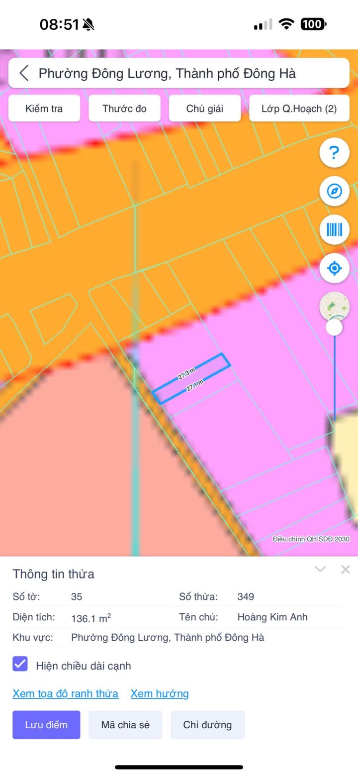 Đất nền đường Điện Biên Phủ, Đông Lương, 135m², giá 1 tỷ - Cơ hội đầu tư lý tưởng!