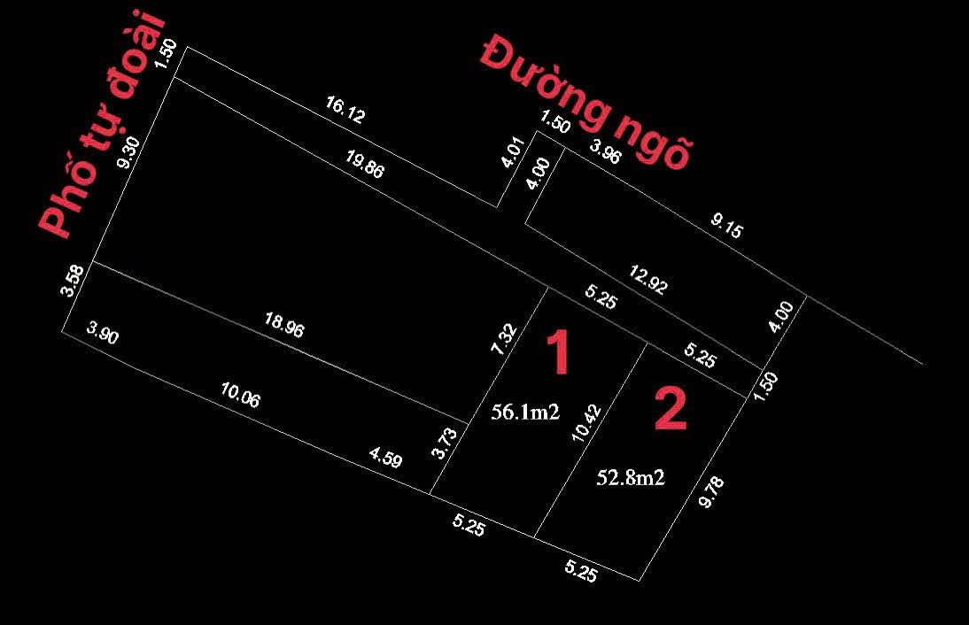 Đất nền Tự Đoài, phường Thành Đông, 54m² giá tốt - Cơ hội đầu tư hấp dẫn!