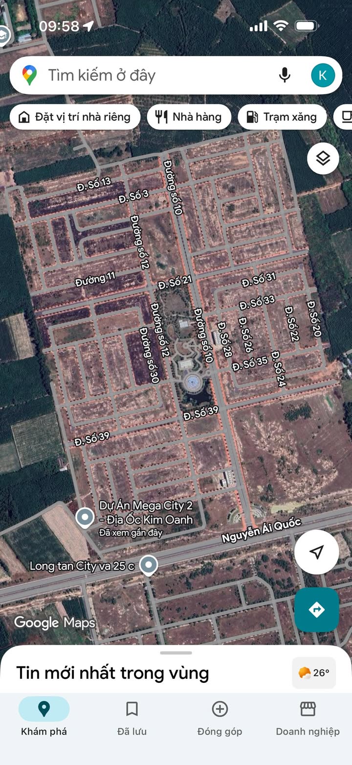 Đất nền Mega City Nhơn Trạch 117.5m² giá 1.8 tỷ - Đầu tư lý tưởng!