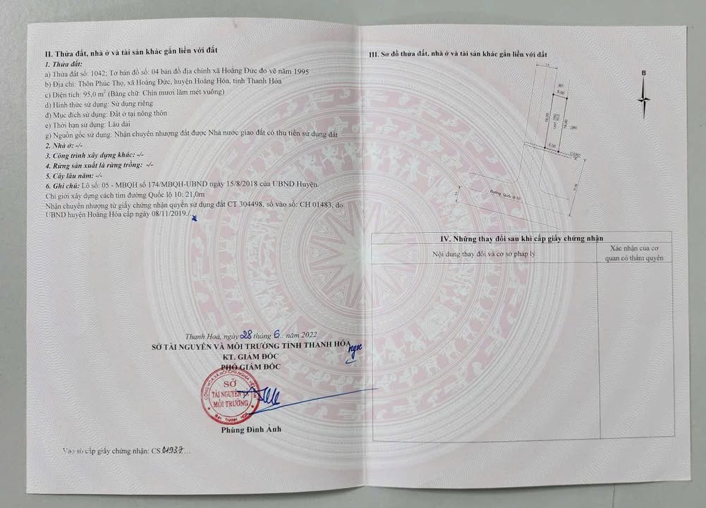 Đất nền Hoằng Đức, Hoằng Hóa 95m² giá 2 tỷ - Cơ hội đầu tư không thể bỏ lỡ!