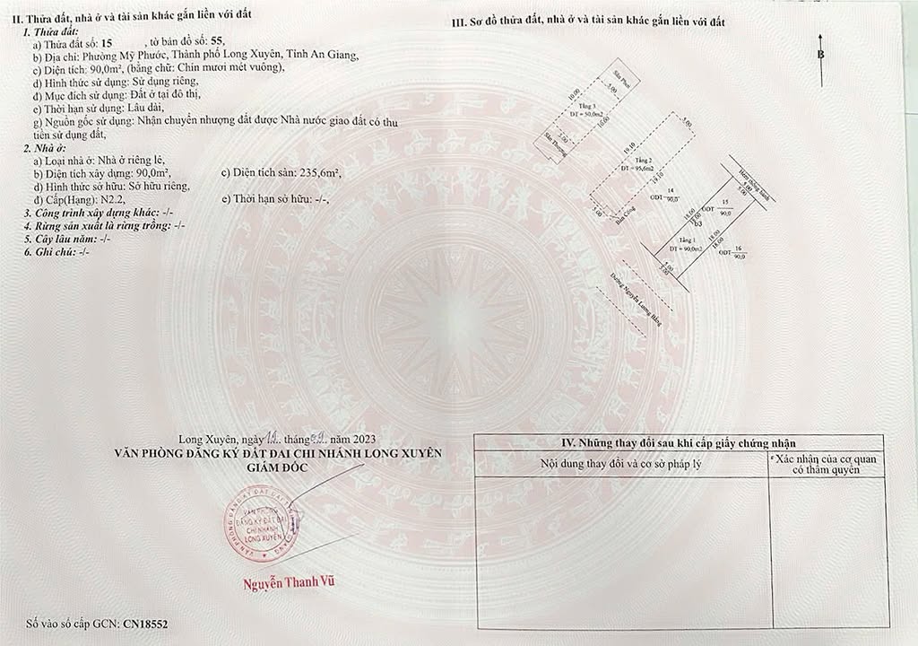 Nhà 3 tầng đường Nguyễn Lương Bằng, Mỹ Phước, 90m² giá 4.5 tỷ - Kinh doanh đa ngành nghề!