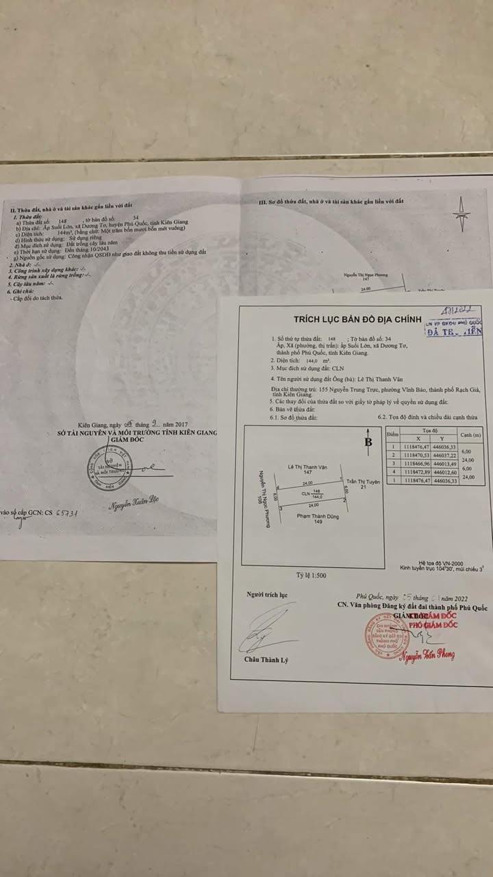 Đất nền liền kề Dương Tơ Phú Quốc 144m² giá 1 tỷ - Cơ hội đầu tư hấp dẫn!