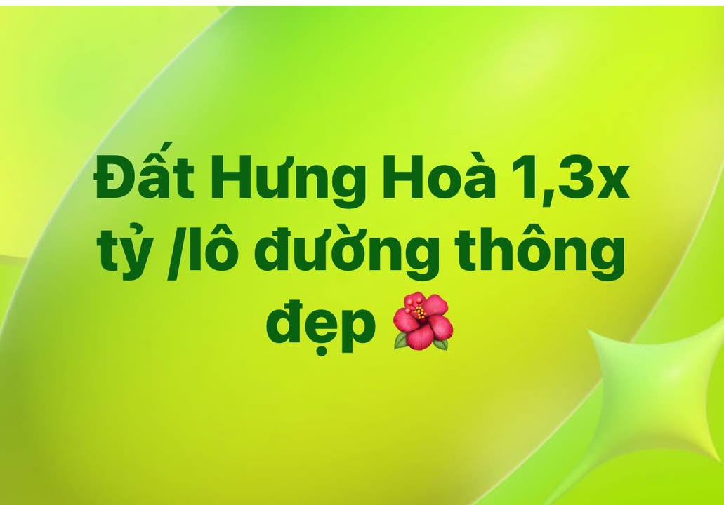 Đất Hưng Hòa, Vinh 68m² giá 1.3 tỷ - Đường thông đẹp, dân cư đông đúc!