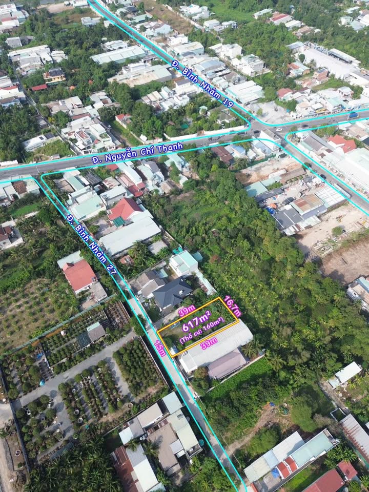 Đất nền mặt tiền Bình Nhâm 27, Thuận An 617m² - Đầu tư sinh lời tối ưu!