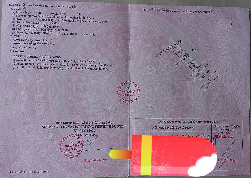 Đất nền khu nhà ở Tuấn Điền Phúc, Vĩnh Tân 95m² giá 1,5 tỷ - Đối diện KCN VSIP 2!