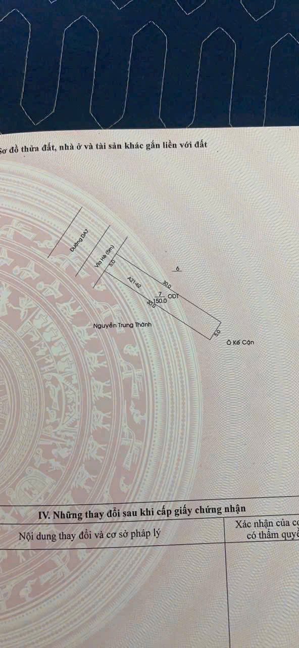 Đất nền đường DA7, phường Hòa Phú, Thủ Dầu Một 150m² - Vị trí đắc địa gần trường Nguyễn Khuyến!