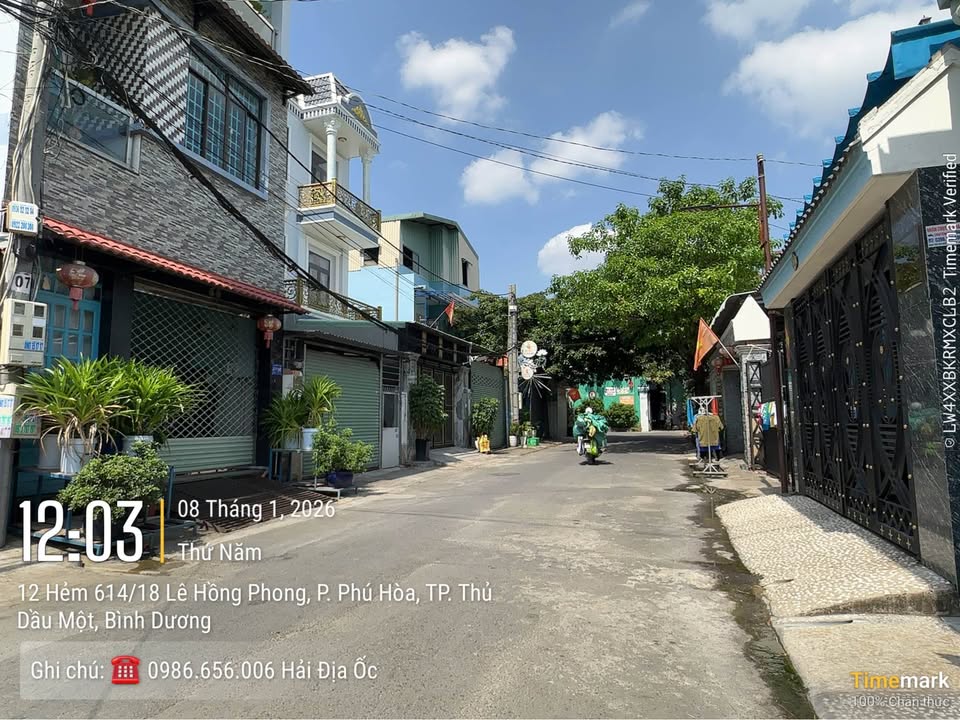 Đất Phú Hòa Thủ Dầu Một 126m² giá 4.5 tỷ - Mặt tiền đường nhựa 6.5m thuận tiện!