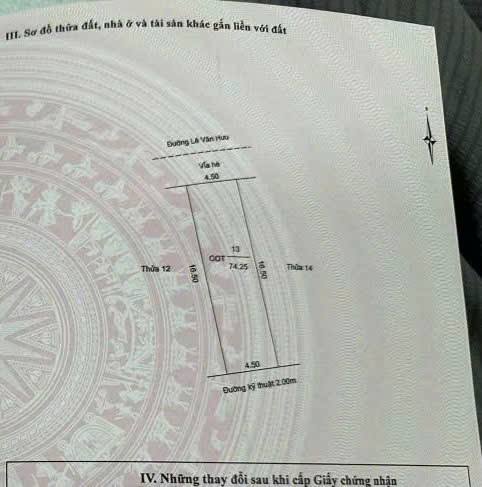 Đất Vạn Lộc TP Hải Dương 74,25m² giá 3 tỷ - Vị trí đẹp, thuận tiện giao thông!