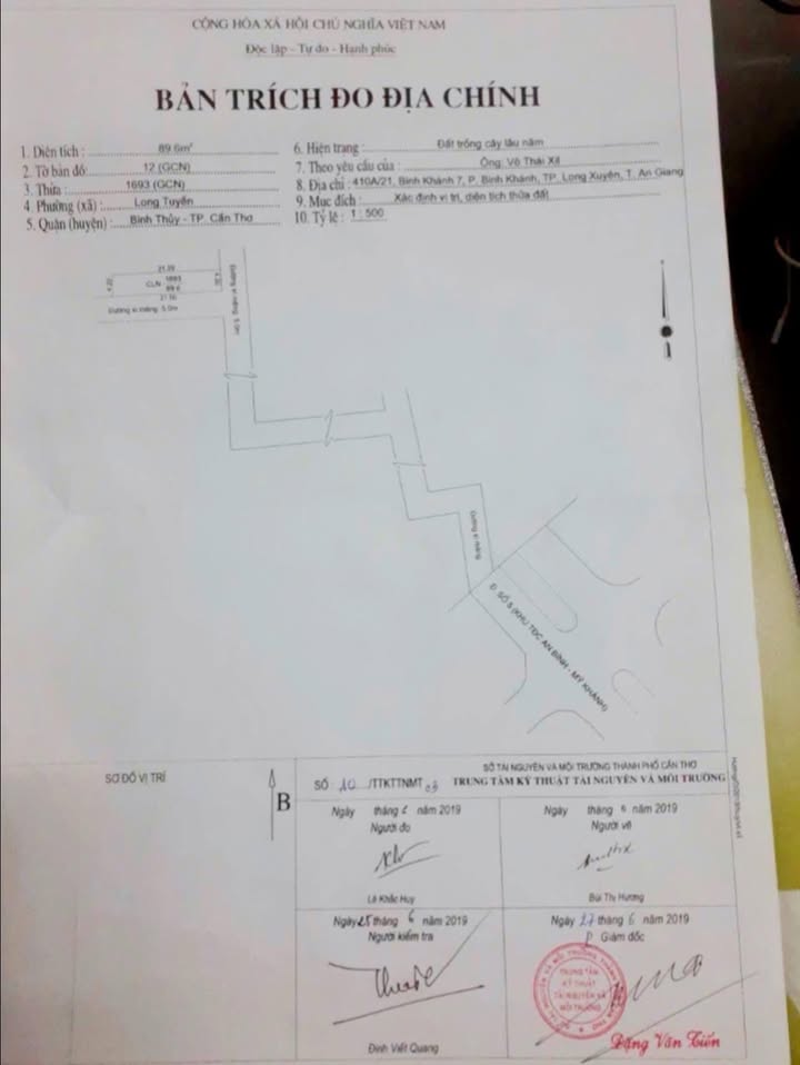 Đất nền Long Tuyền, Cần Thơ 89m² giá 1.6 tỷ - Đầu tư sinh lời ngay!