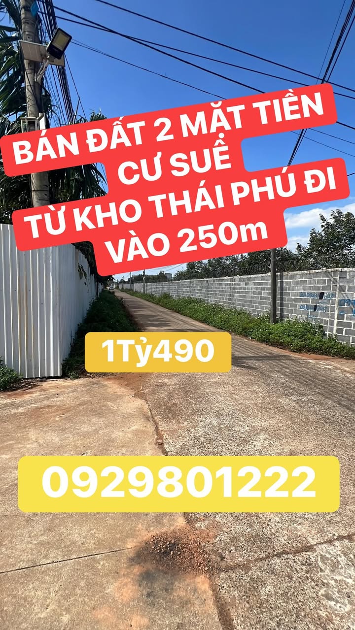 Đất thổ cư Cư Suê, Cư M’gar 150m² giá 1.49 tỷ - Cơ hội vàng cho nhà đầu tư!