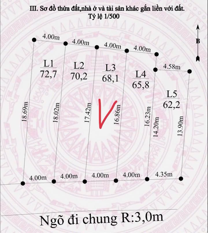 Đất nền Dương Quan, Thủy Nguyên 68m² giá 1 tỷ - Ngõ ô tô vào tận đất!