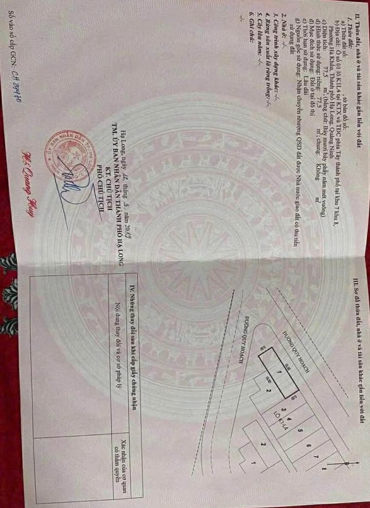 Đất dự án góc Hà Khẩu 77.5m² giá 30 tỷ - Sổ đỏ chính chủ!