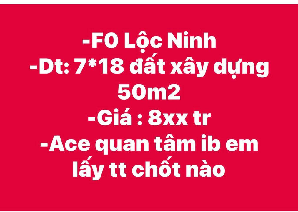 Đất xây dựng Lộc Ninh, Đồng Hới 126m² giá 800 triệu - Cơ hội đầu tư hấp dẫn!