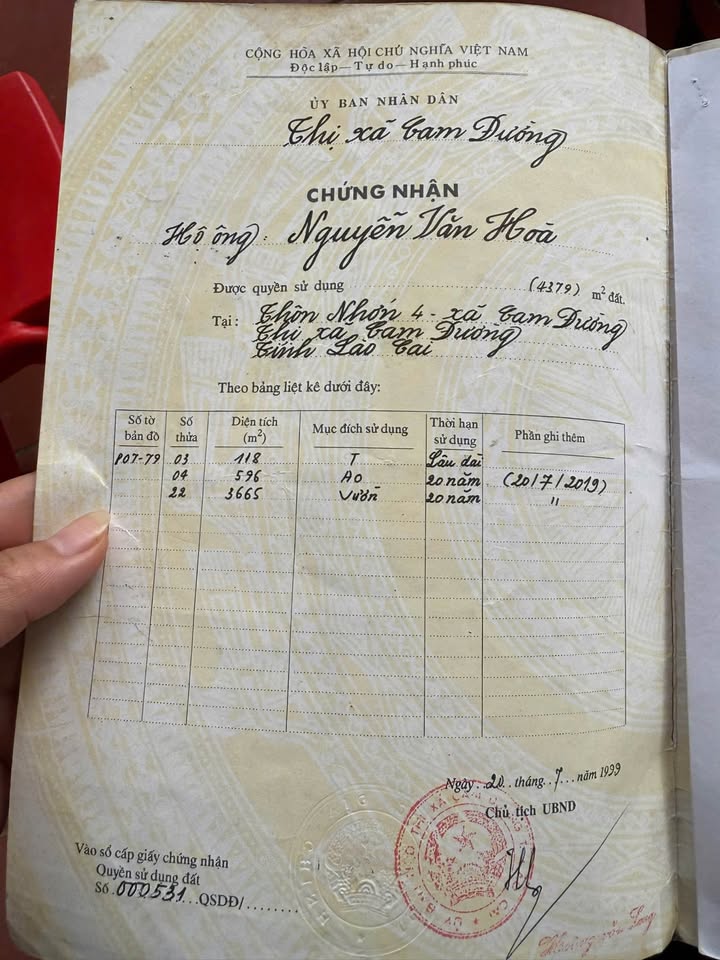 Nhà vườn Cam Đường 4379m² giá 3.99 tỷ - Chính chủ bán gấp!