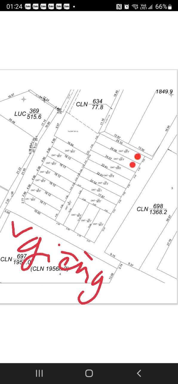 Đất liền kề Lương Tài Bắc Ninh 214m² giá thỏa thuận - Đường ô tô thông thoáng