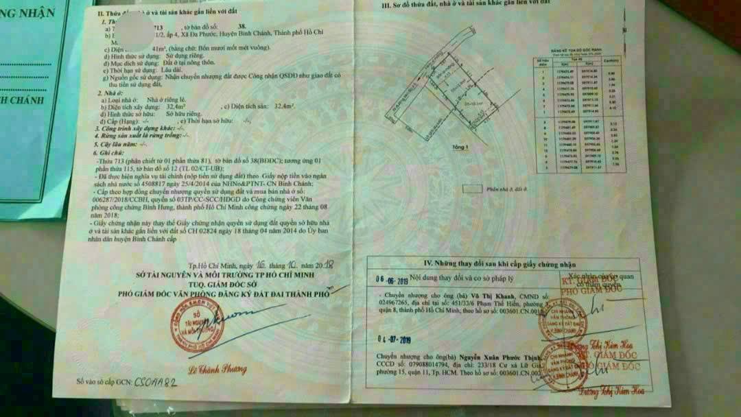 Nhà cấp 4 Đa Phước, Bình Chánh 47m² giá 1.75 tỷ - Sổ hồng riêng, hẻm xe hơi