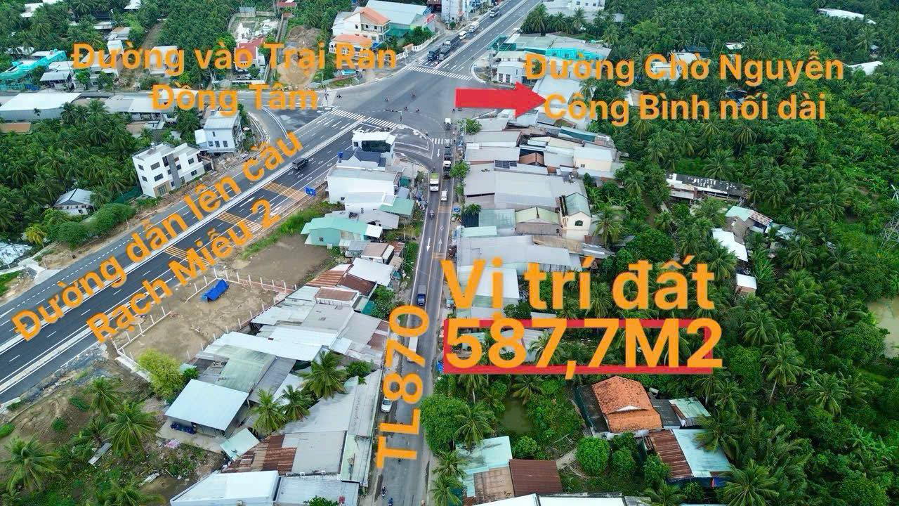 Đất mặt tiền đường Tỉnh Lộ 870, phường Trung An, 585.7m², giá 6.3 tỷ - Cơ hội đầu tư tuyệt vời!