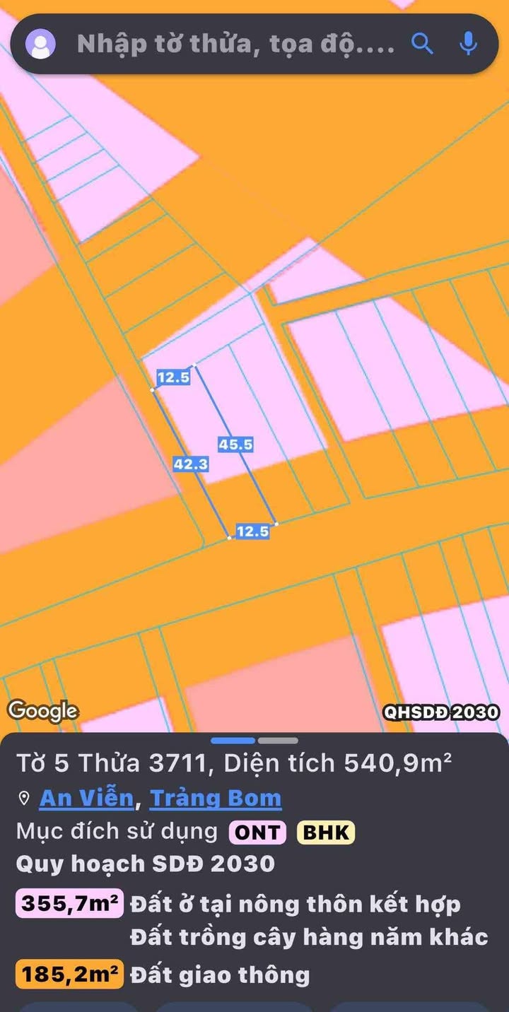 Đất nền Trảng Bom 550m² giá thỏa thuận - Mặt tiền Phùng Hưng, cơ hội đầu tư tuyệt vời!