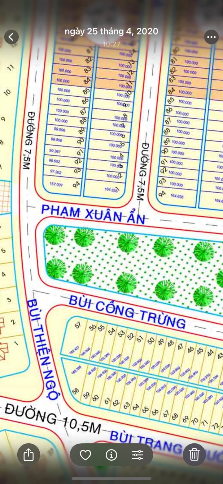 Đất nền góc Phạm Xuân Ẩn - Thanh Lương 265m² giá 20 tỷ - Vị trí hiếm gần công viên!