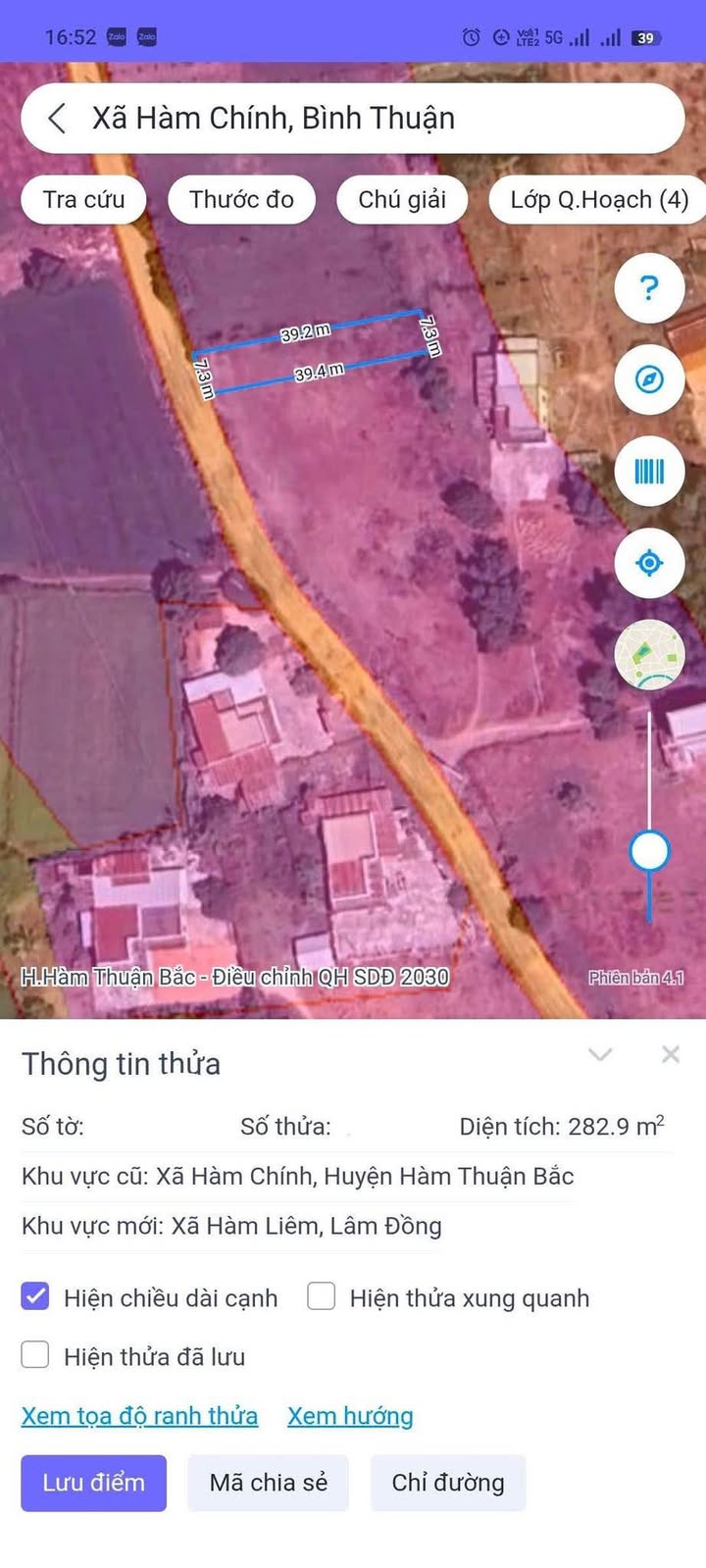 Đất thổ cư Hàm Chính 283m² giá chỉ 650 triệu - Cơ hội đầu tư sinh lời!