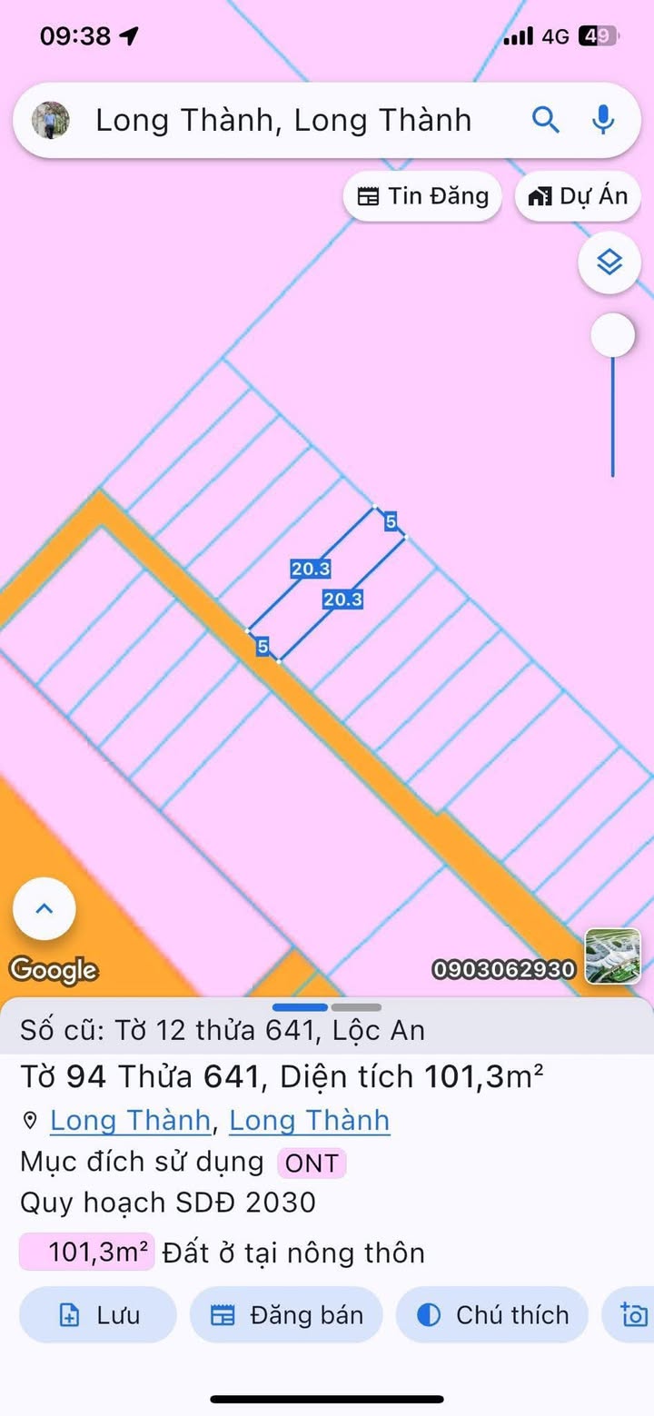 Đất nền Lộc An, Long Thành 100m² giá 1 tỷ - Sổ riêng 100% thổ cư!