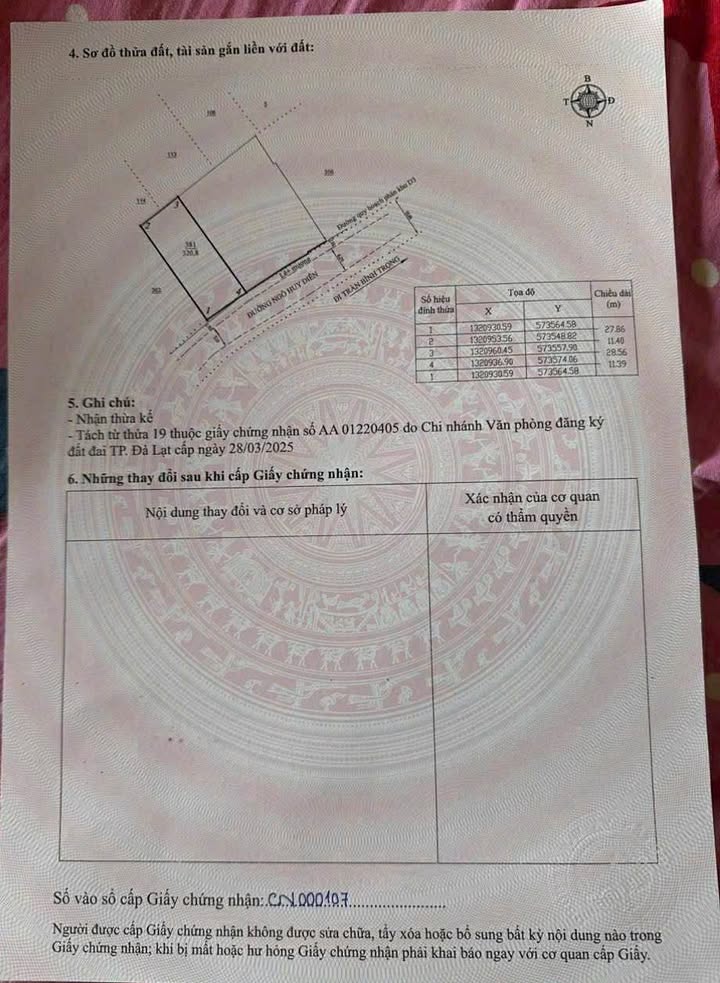 Đất mặt tiền đường Ngô Huy Diễm Đà Lạt 320m² giá 32 tỷ - Cơ hội đầu tư tuyệt vời!
