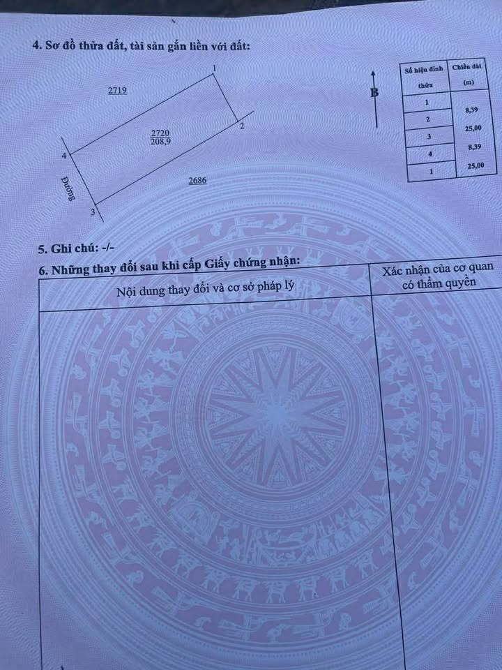 Đất nền Nam Lĩnh 208m² giá 2 tỷ - Cơ hội đầu tư hấp dẫn!