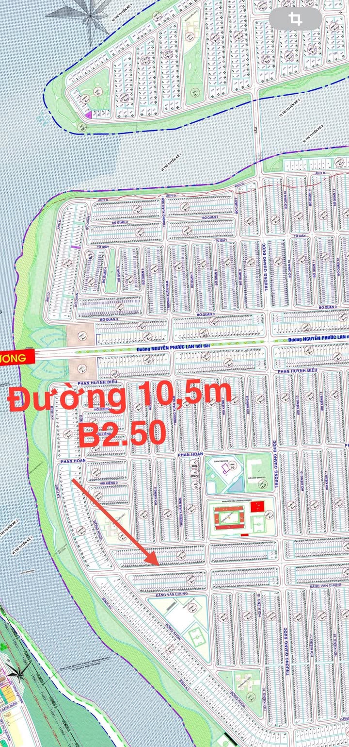 Đất nền Hòa Quý Đà Nẵng 102,5m² giá 6,65 tỷ - Đường 10 thông thoáng gần sông!