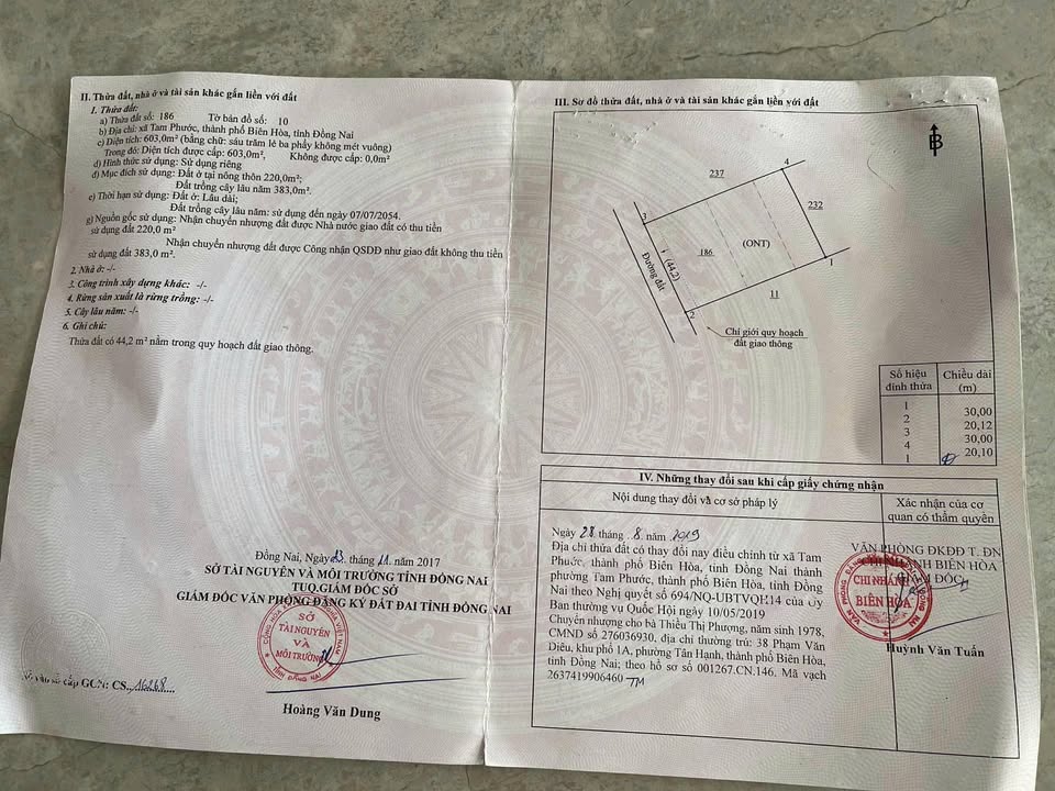 Đất nền mặt tiền đường Nguyễn Khắc Hiếu, Tam Phước, 600m² - Cơ hội đầu tư không thể bỏ qua!