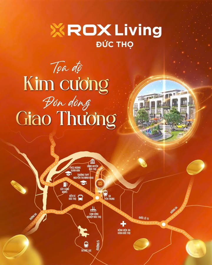 Đất nền ROX Living Đức Thọ 117000m² - Tọa độ vàng cho đầu tư bền vững!