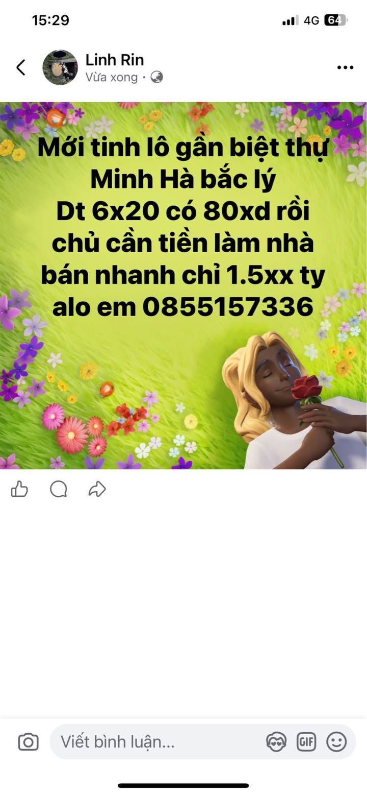 Đất nền Bắc Lý Hiệp Hòa 120m² giá 1.5 tỷ - Bán gấp cho chủ đầu tư!