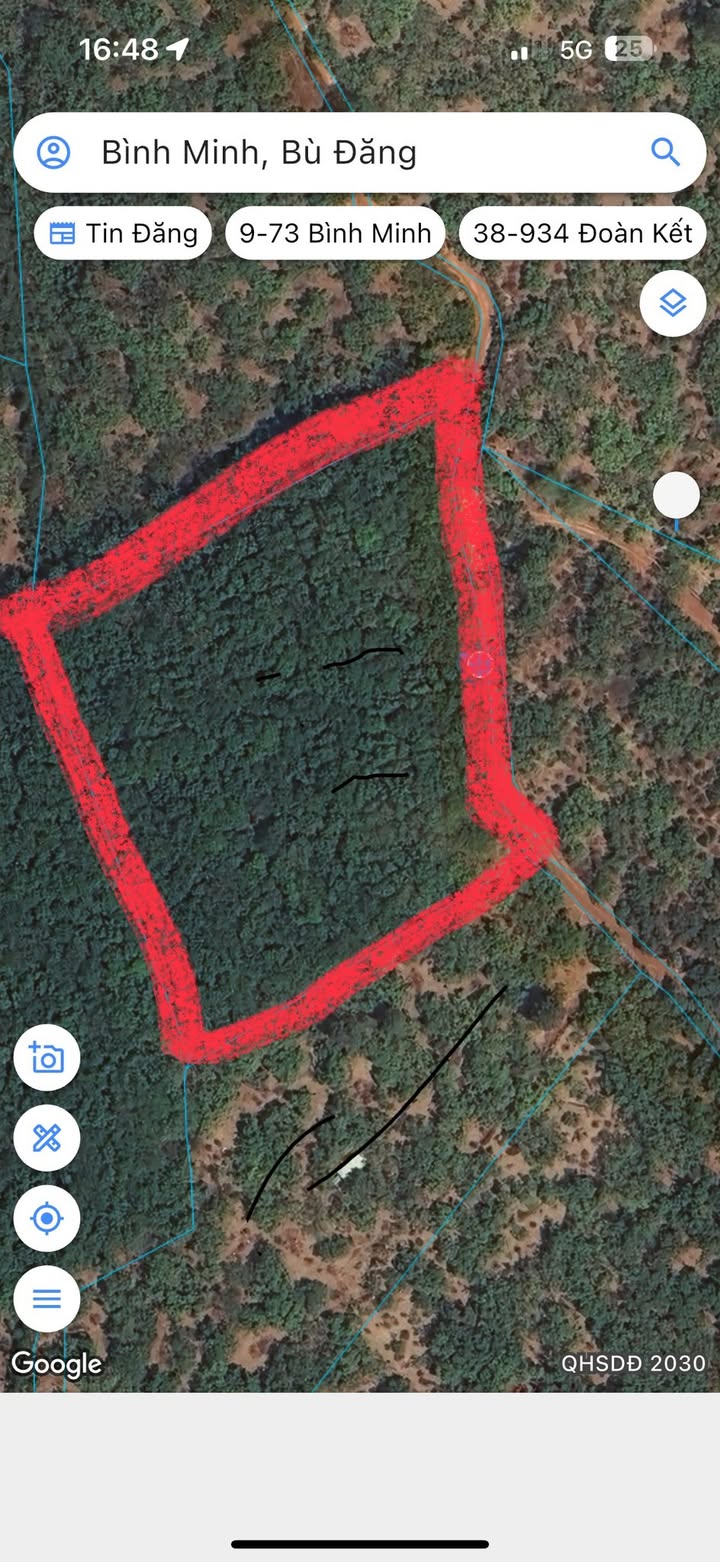 Đất thổ cư xã Bình Minh, Bù Đăng 1,1ha giá 1,2 tỷ - Cơ hội đầu tư hấp dẫn!