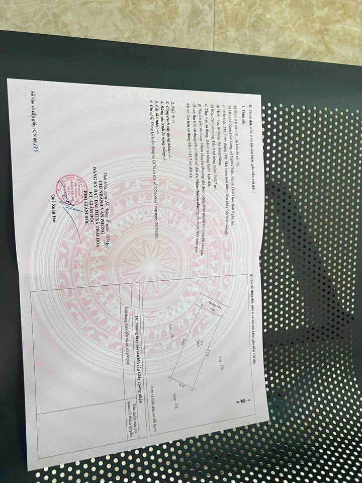 Đất nở hậu 245m² tại Khối Hòa Long, Tây Hiếu - Pháp lý rõ ràng, đầu tư sinh lời!