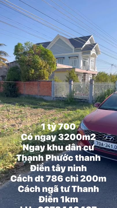Đất nền 3200m² Thanh Điền, Châu Thành, Tây Ninh - Cơ hội đầu tư tuyệt vời!