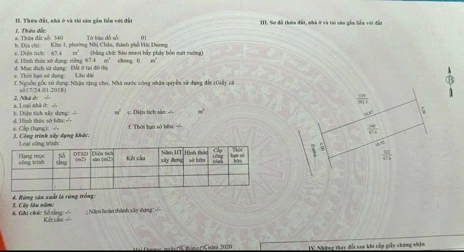 Lô đất đẹp tại Phan Chu Trinh, Hải Dương 67,4m² - Giá tốt chờ bạn!