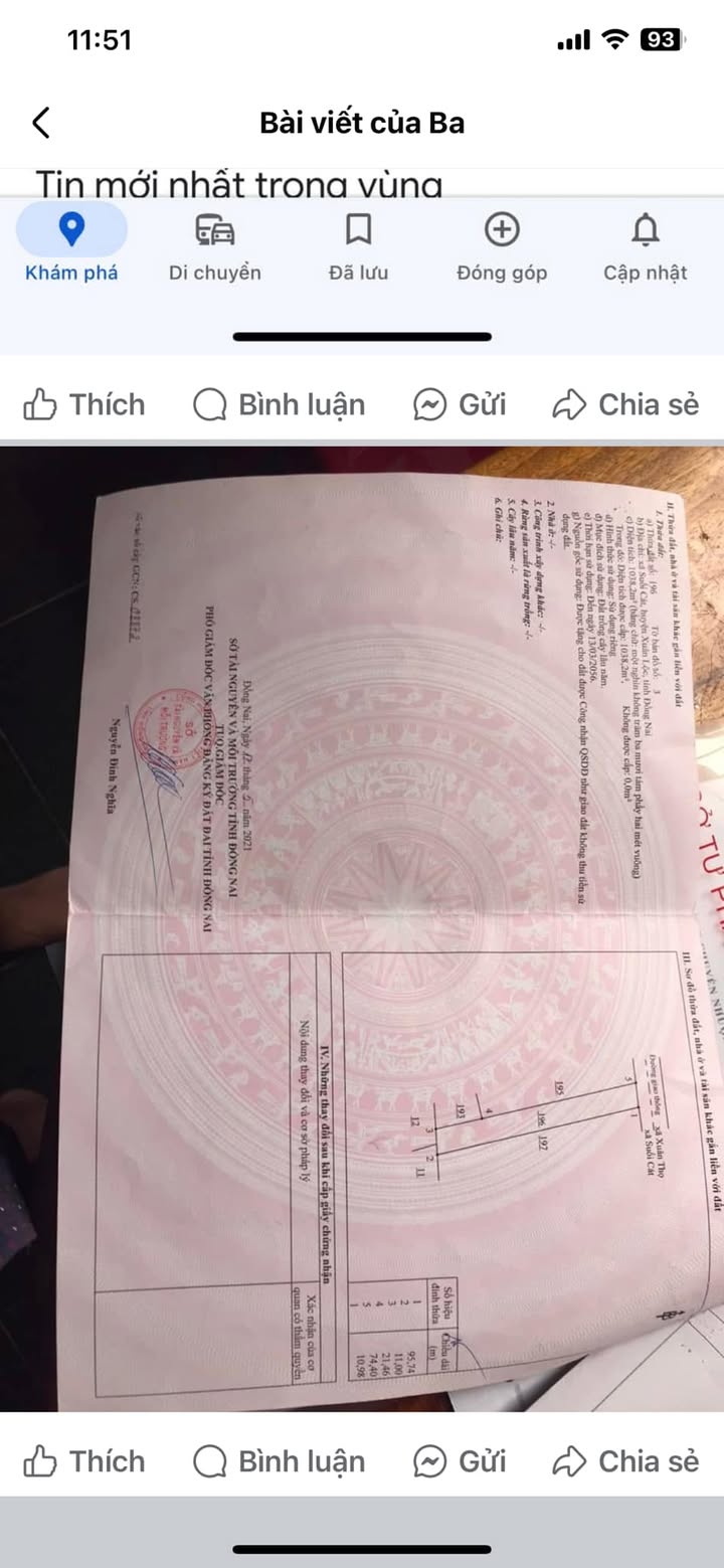 Đất Xuân Thọ, Xuân Lộc 3600m² giá 950 triệu - Mặt tiền 11m, gần khu du lịch!