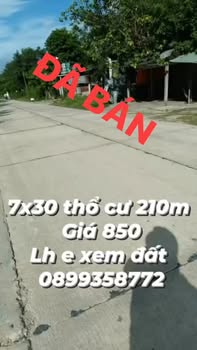 Đất thổ cư 210m² tại đường Lê Lợi, An Khê - Giá chỉ 850 triệu!