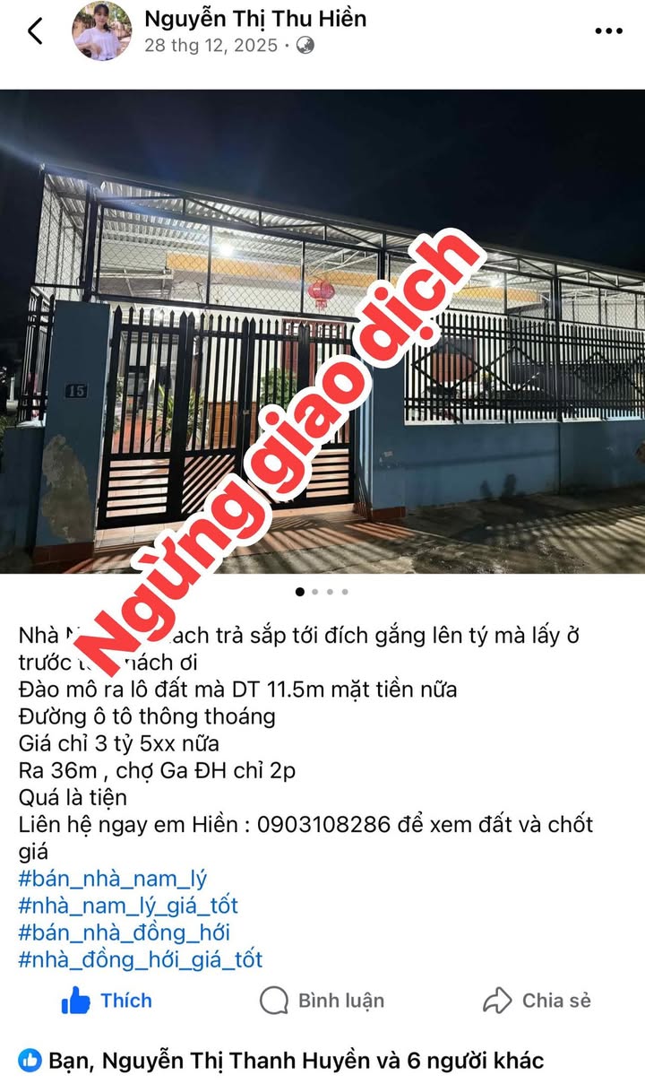 Nhà cho thuê tại phường Nam Lý, Đồng Hới, Quảng Bình - Diện tích rộng rãi, sân ô tô thoải mái