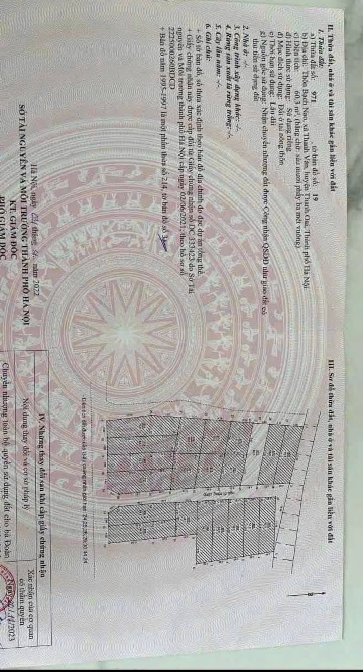 Đất nền Tam Hưng, Thanh Oai 60m² - Giá thỏa thuận, cơ hội đầu tư tốt!