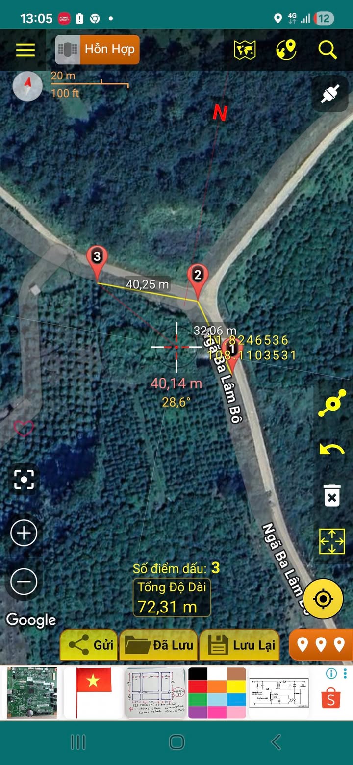 Đất thổ cư Lâm Bô, Phúc Thọ 6120m² giá 370 triệu - Đường bê tông thông thoáng