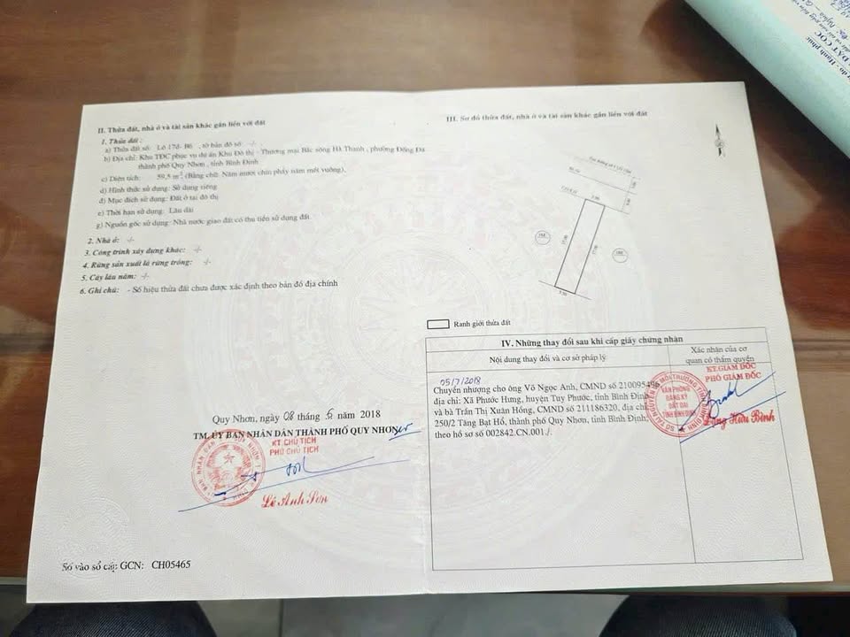 Đất nền KDC Hà Thanh 2 Quy Nhơn 59.5m² giá 2.78 tỷ - Vị trí đẹp, view sông thoáng mát!