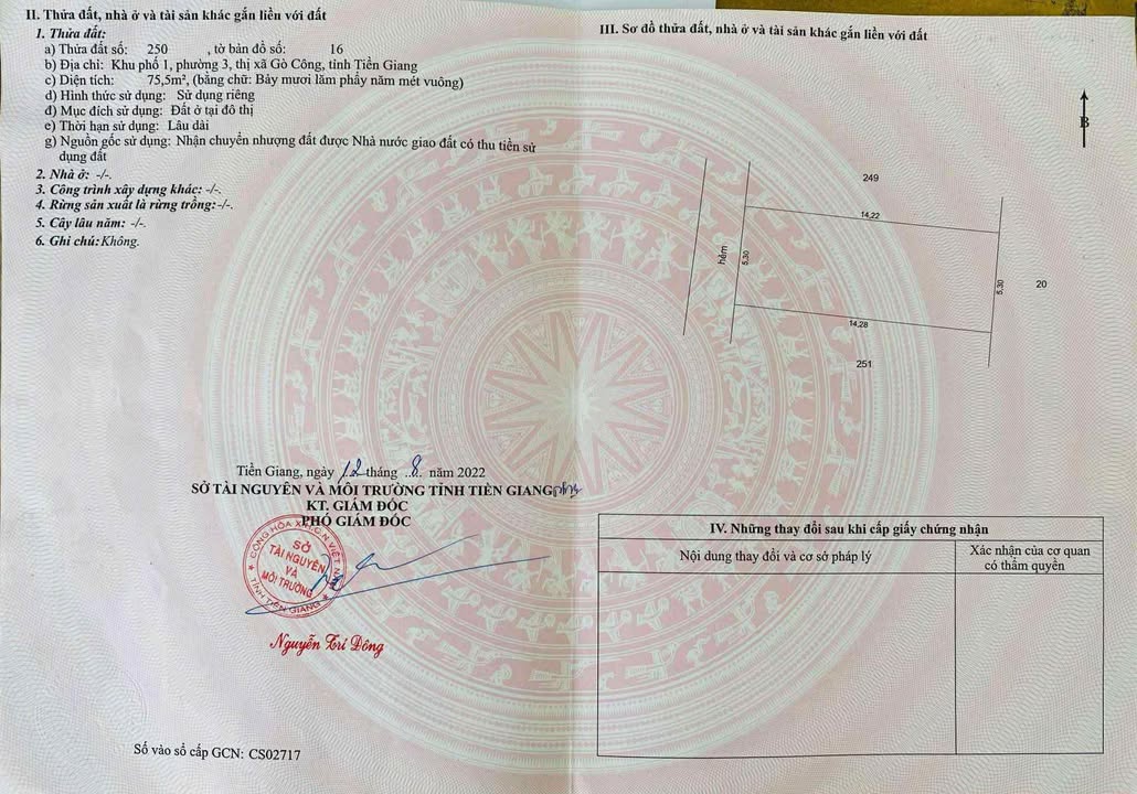 Đất nền Gò Công 75m² giá 900 triệu - Cơ hội đầu tư hấp dẫn!